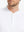 Front view from nose to chest wearing Everyday Collarless Jersey Shirt in White.