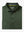 Folded view of OLIVE GREEN Long Sleeve Solid Jersey Polo showing fabric texture and neat folds