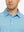 Upper chest close-up showing Sky Blue White Yarn Dyed Stripe Polo – from nose to chest