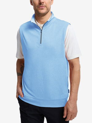 Lightweight Sleeveless Quarter Zip Golf Vest