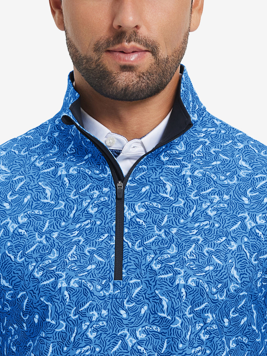 Full Print Lightweight Quarter Zip Pullover