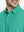 Front half-body view from nose to chest of model wearing GREEN WHISKEY GLASS Popular Heather Print Polo