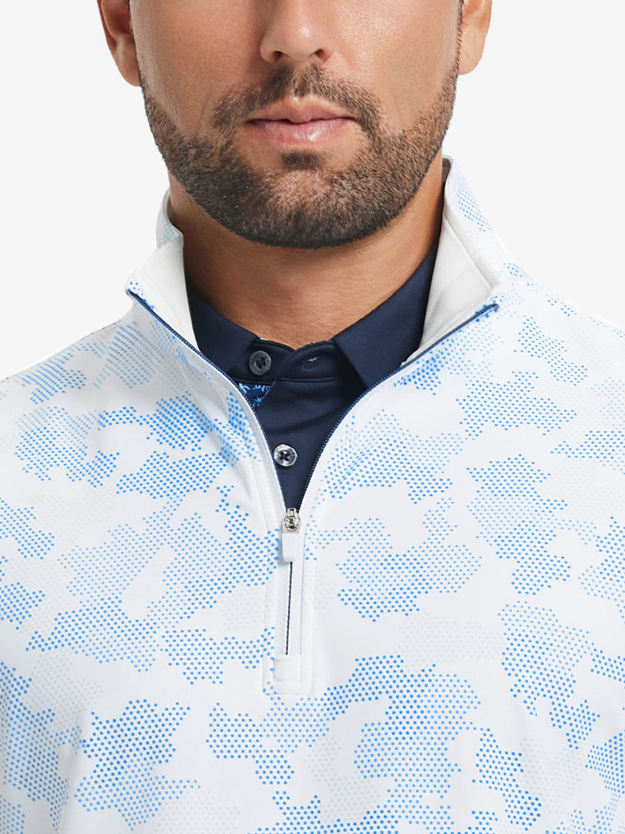 Full Print Lightweight Quarter Zip Pullover