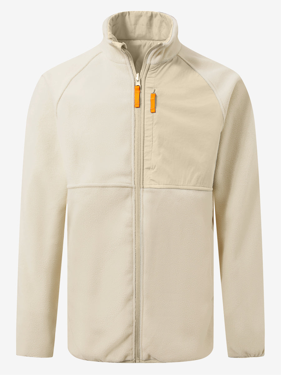 Reversible Fleece Jacket with 5 Pockets