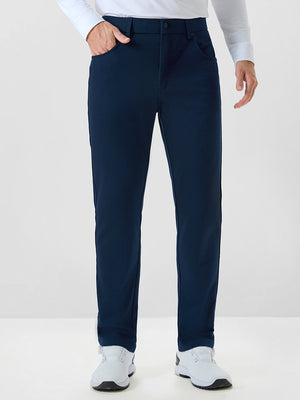 Textured Proflex Chino Pants With 5 Pockets