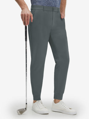 Flat Front Golf Joggers Pants with Belt Loops