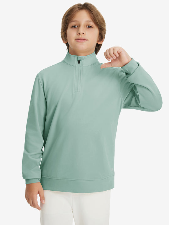 Youth Winter Micro-fleece Quarter Zip Pullover