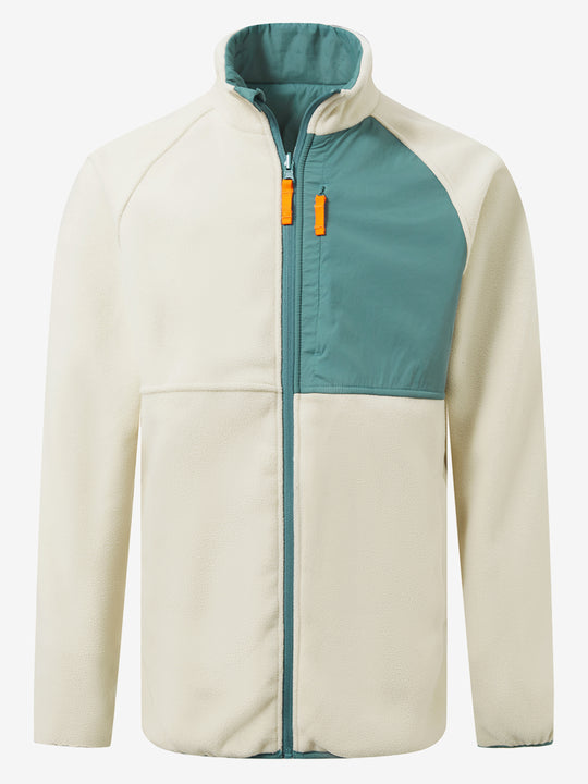 Reversible Fleece Jacket with 5 Pockets