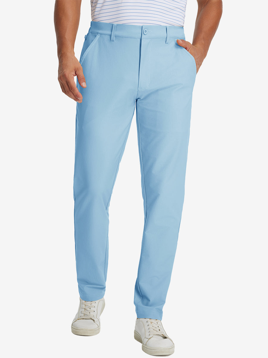 Lightweight Flat Front Casual Trousers