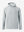 3D front image of texture solid hoodies pullover highlighting simple design and smooth fabric, light grey heather.