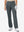 Front lower body shot of model wearing dark gray women's regular fit stretchy golf pants