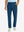Front lower body view of model with hand in pocket, wearing quick dry casual dress pants in blue indigo.