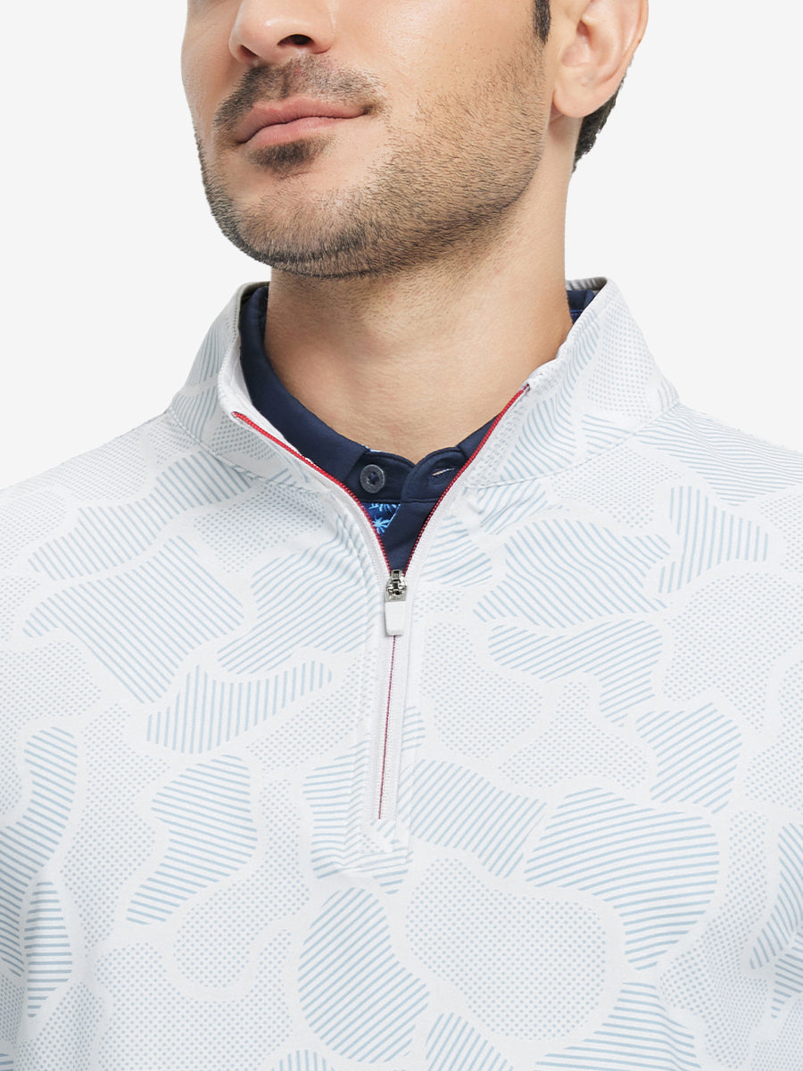 Full Print Quarter Zip Pullover