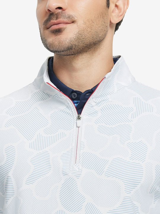 Full Print Quarter Zip Pullover