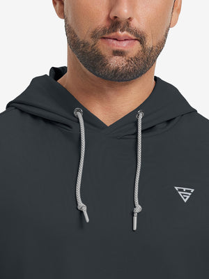 Sudadera polar casual de cuello redondo con capucha