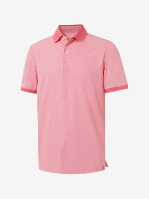Moisture Wicking Jacquard Golf Shirts