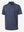 3D render of the dark blue golf club 4 way stretch print collared polo shirt, displaying the garment structure and design clearly