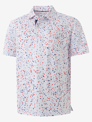 Youth Print Stretch Lightweight Polo Shirts