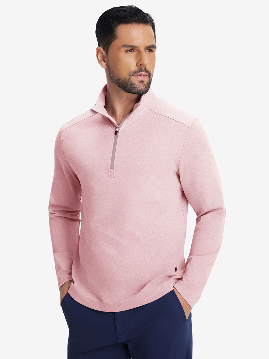 Performance Heather Golf 1/4 Zip Pullover