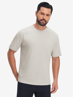 Moisture Wicking Heather Round Neck Athletic T-Shirts