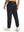 Water Resistant Comfy Fleece Golf Joggers in black, front lower body fit view