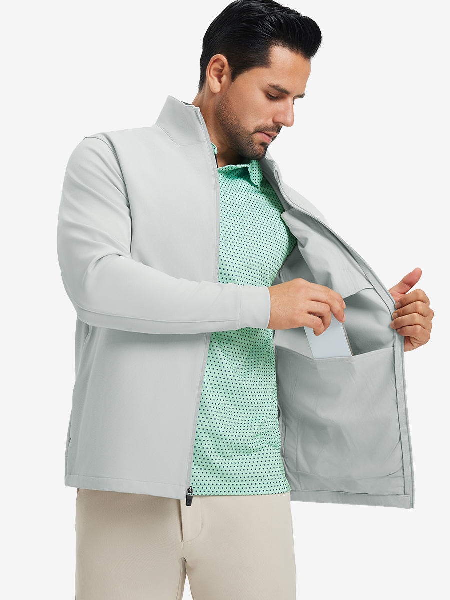 Water-Resistant Zip Up Golf Jacket
