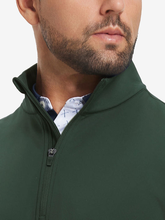 Ultra-Soft Brushed Fleece Lining Quarter zip Sweatshirt
