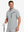 Upper body wearing view on model, lightweight upf50+ short sleeve golf vests jacket in silver grey