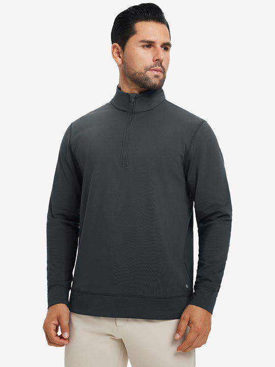 Ultra-Soft Brushed Fleece Lining Quarter zip Sweatshirt