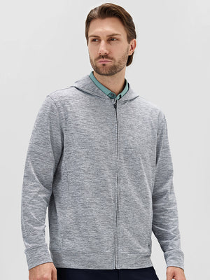 Texture Fleece Lined Golf Hooded Jacket
