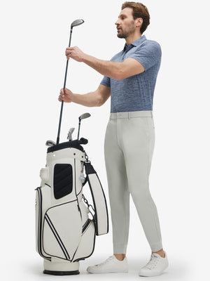 Flat Front Golf Joggers Pants with Belt Loops
