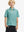 Front half-body shot of boy model in GREEN RUGBY Performance Print Boys Golf Polo, ready to play