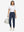 Woman wearing Women's Ultra-stretch Quick Dry Sweatpants with Ankle Zips in navy, full body front view