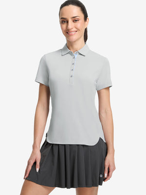 Women’s 5 Buttons Collared Polo Shirts