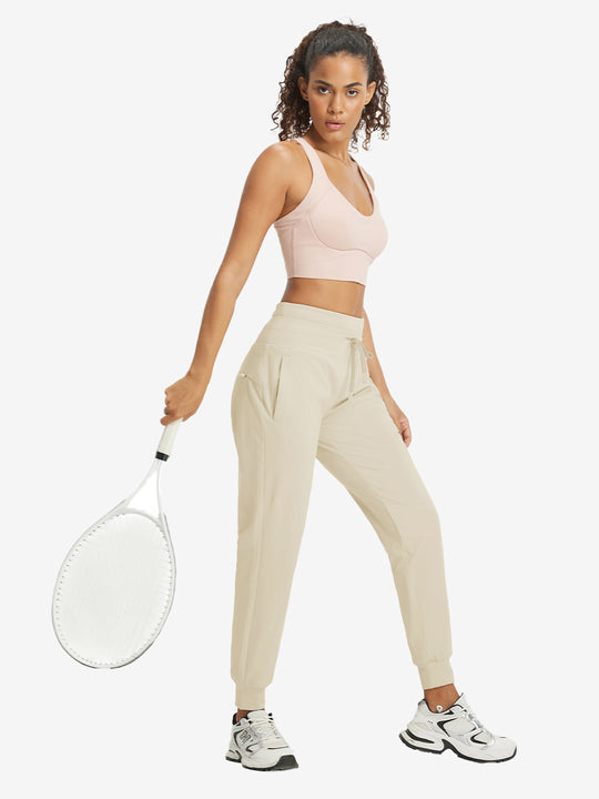 Women's Stretch Fleece Lined Athletic Joggers Sweatpants