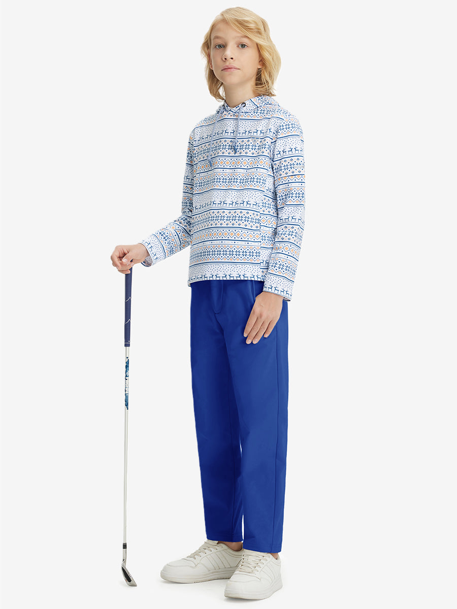 Boys Stretch Fleece Lined Casual Golf Pants