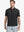 Model half-body front view wearing BLACK Cotton Blend Plain Shirt.