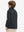 Back upper body of model wearing youth winter micro-fleece quarter zip pullover in black