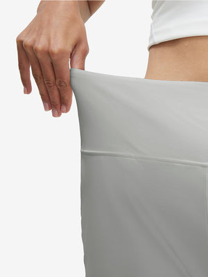 Pantalones cortos de secado rápido 2 en 1 de talle alto para mujer con 7 bolsillos