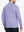Back view of Heather Pinstripe Brushed Dry Fit Quarter Zip Pullover in lavender heather, showing clean athletic fit