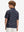 Back half-body of boy in ombre shark performance print boys golf polo