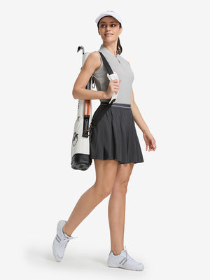 Women‘s Q-Zip Pin Striped Golf Shirts