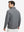 Back upper body of Premium jacquard quarter zip pullover with smooth grey finish
