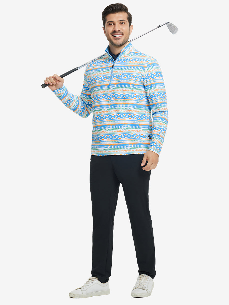 Full Print Quarter Zip Pullover