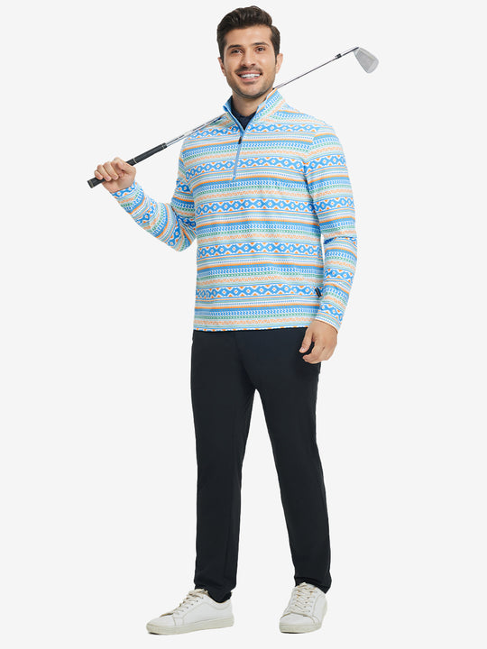 Full Print Quarter Zip Pullover