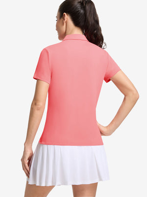 Women’s 5 Buttons Collared Polo Shirts