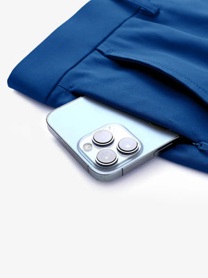 COBALT Water Resistant Everyday Pants detail shot of iPhone in side pocket