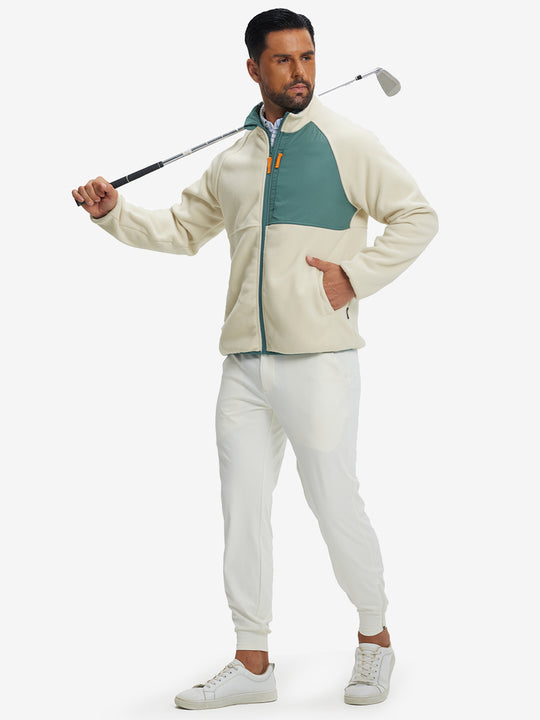 Reversible Fleece Jacket with 5 Pockets