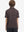 Back upper body view of kids stylish stripe polo shirts, showing pattern and brown stripe tone