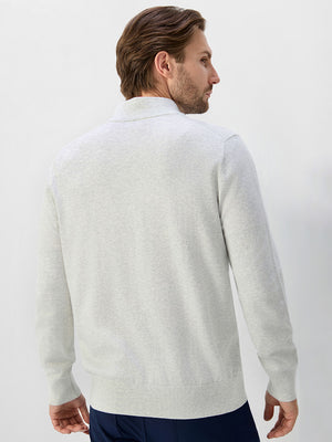 Wool Blend 1/4 Zip Sweater Pullover